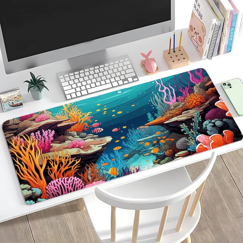 Esports Gaming World - Alfombrilla de Ratón Underwater World Antideslizante,