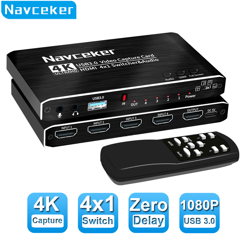 Capture Card 4K Hdmi - Tarjeta de captura de vídeo 4K