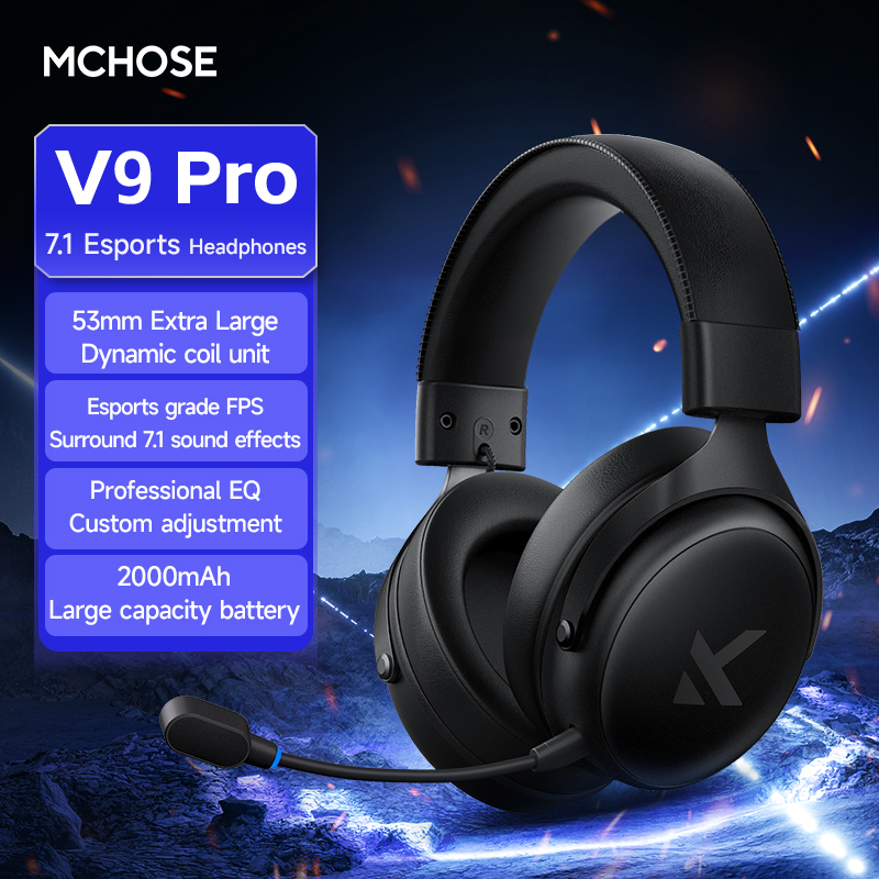 Esports Wireless Gaming Headset - Auriculares MCHOSE V9 Pro 2 con