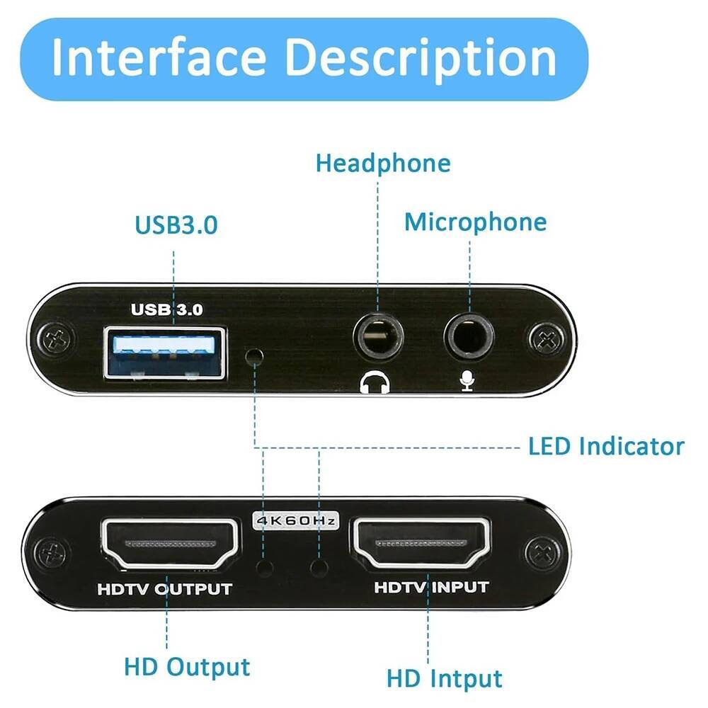 Tarjeta de captura de vídeo 4K - Capture Card 4K Hdmi reseña y precio