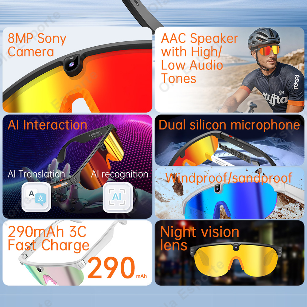 Gafas inteligentes para ciclis - Esports Gaming Remote reseña y precio